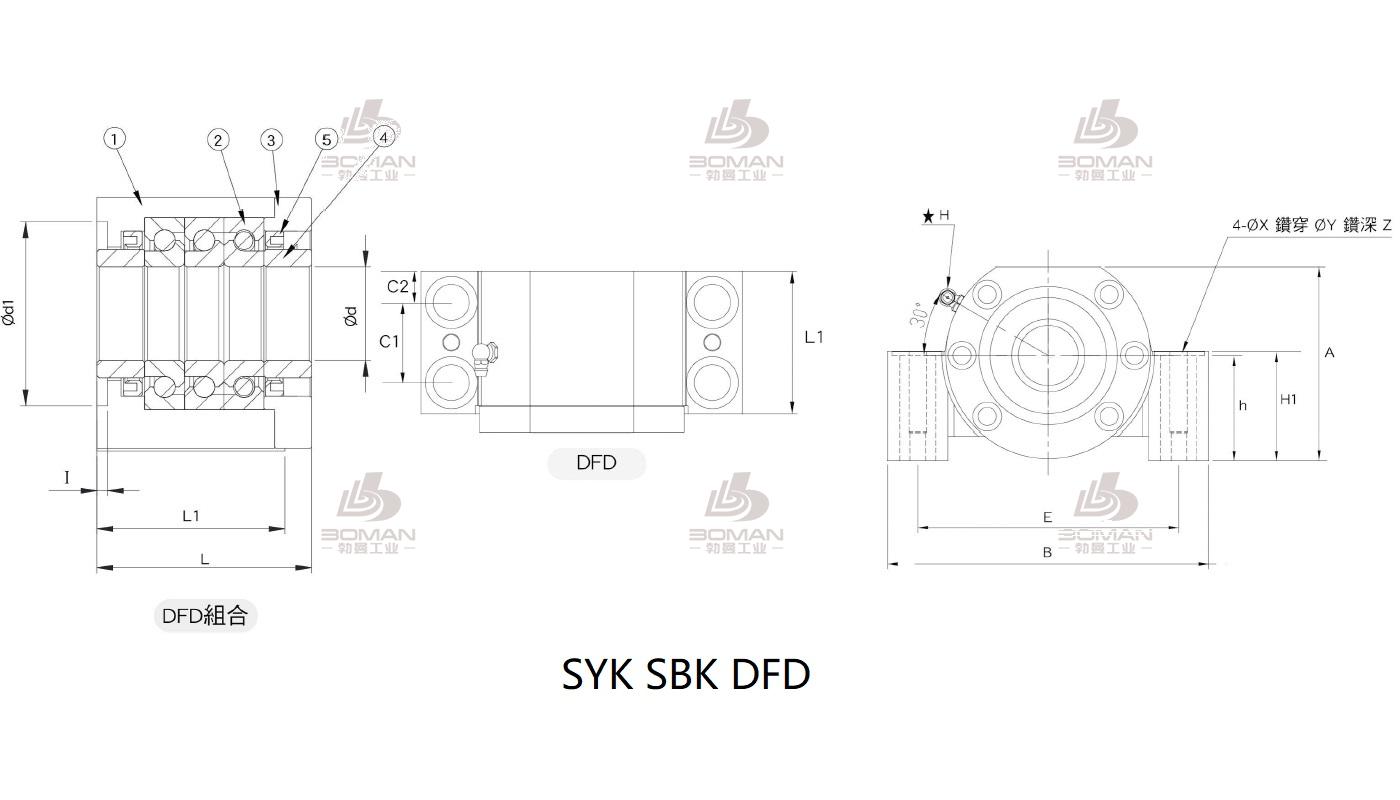SYK MBH15-DP syk丝杆支撑座